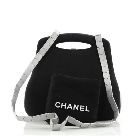 limited edition black wool chanel millennium 2005 bag|CHANEL 1999 MILLENNIUM 2005 Bag, Limited Edition! .